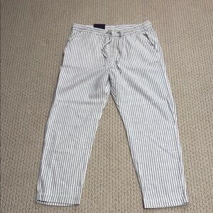 GAP Gray and White Chinos with Relaxed Fit